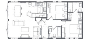 Gold Floor Plan - Sun Valley Holiday Lodges